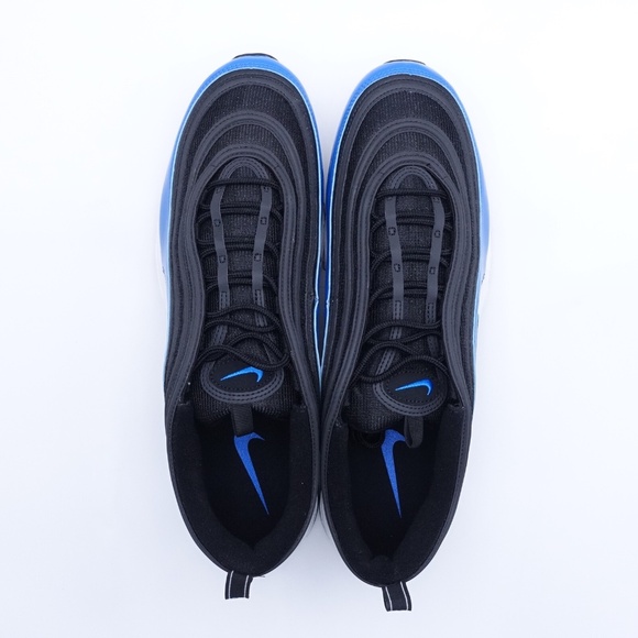 NEW Size 15 Men's Nike Air Max 97 Sneakers 921826-011 Black/Blue Nebula - Picture 5 of 7